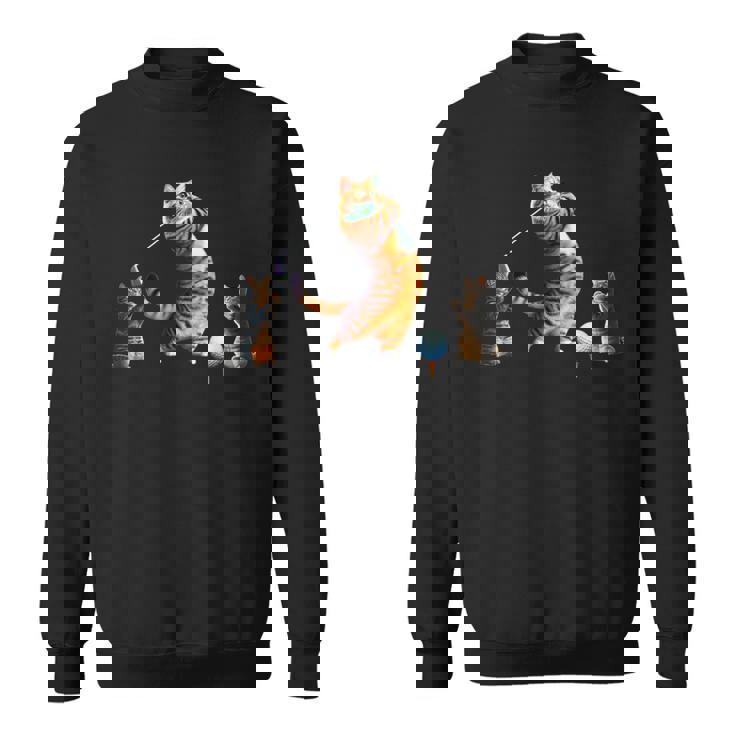 面白いtシャツ 猫 ネコ ゴルフ にゃんこ メンズ 猫好き グッズ かわいい おもしろ 面白い 服 ネタ スウェットシャツ