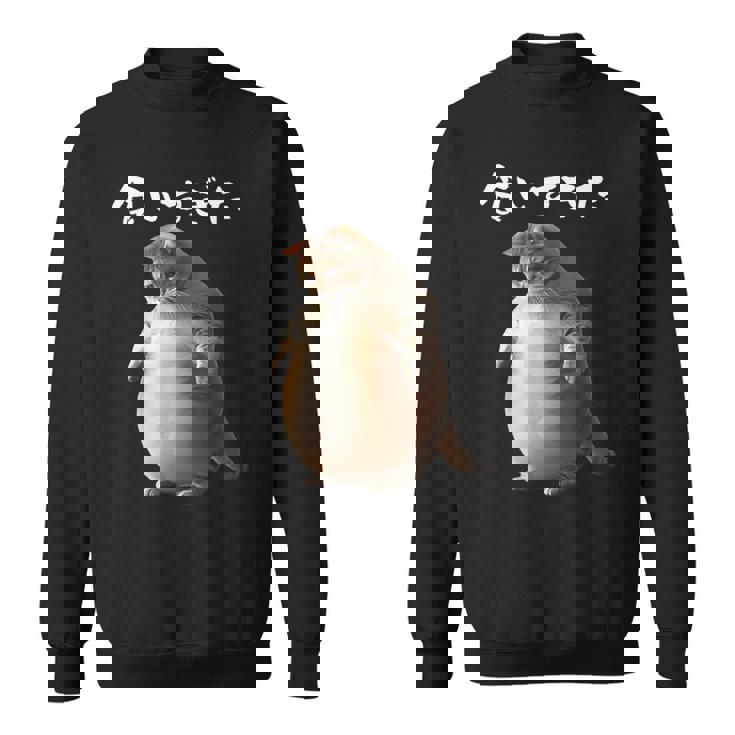 面白いtシャツ 猫 ネコ メンズ 猫好き グッズ おもしろ 面白い 服 ネタ にゃんこ 猫の下僕 ダイエット スウェットシャツ