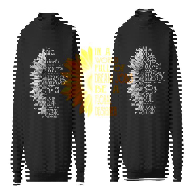 面白いひまわり柄シャツ 花柄デザイナーシャツ スウェットシャツ