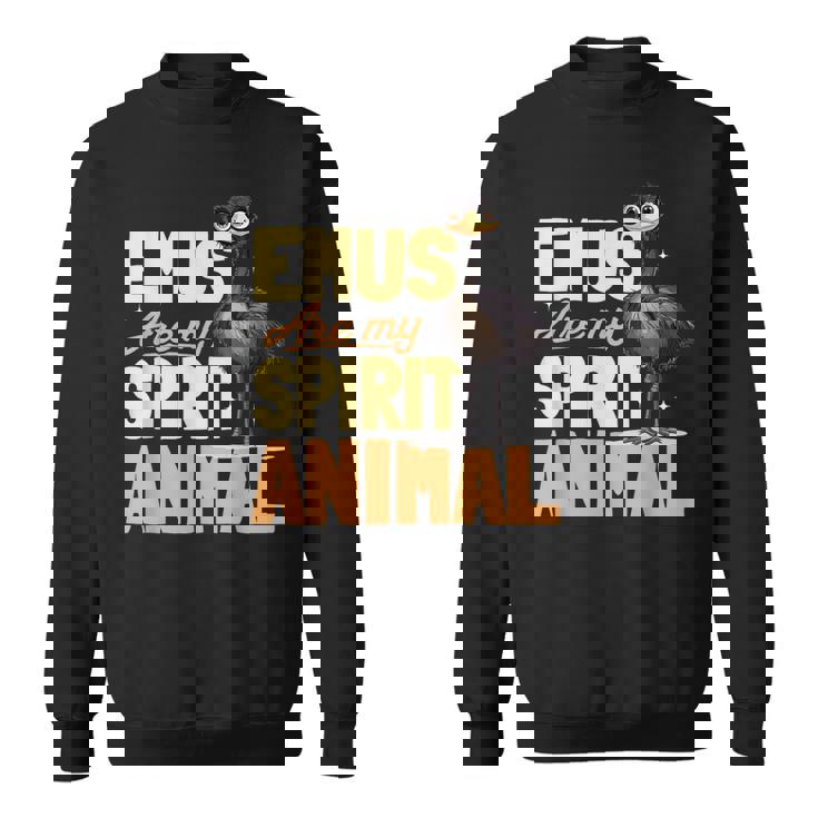 面白いエミューアニマルemus Are Mypiritアニマル。 スウェットシャツ