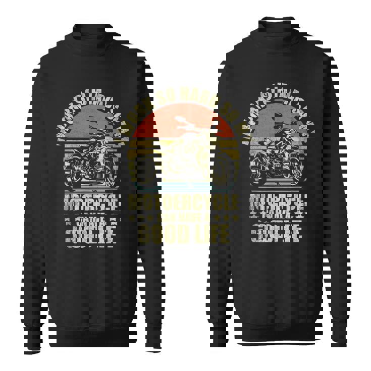 面白いオートバイの引用句 メンズ レディース オートバイ愛好家ライダー スウェットシャツ