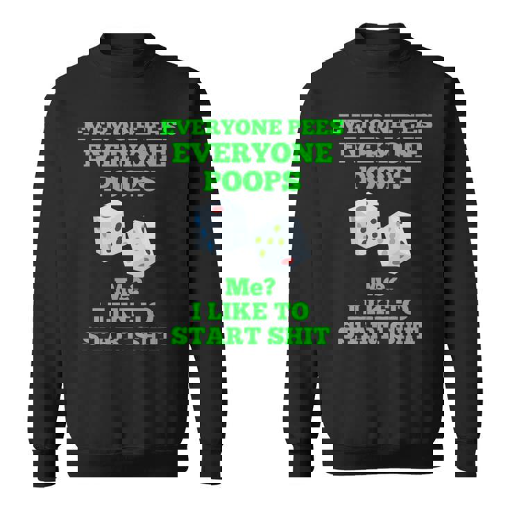 面白いカジノギフト、面白いうんちギフト、うんちとおしっこユーモア 長袖tシャツ スウェットシャツ