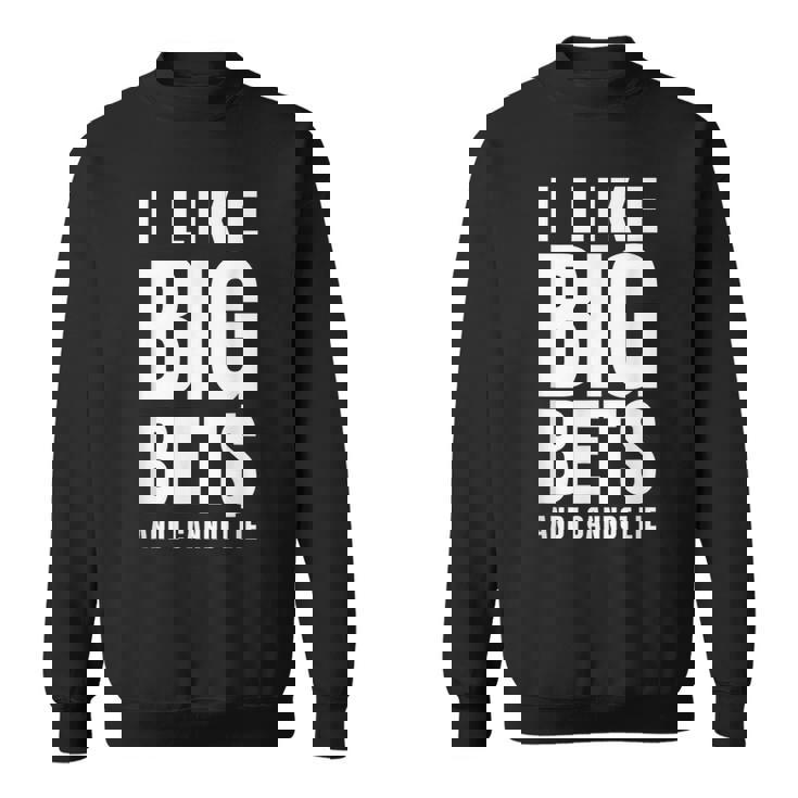 面白いカジノギャンブル大きな賭けが好き スウェットシャツ