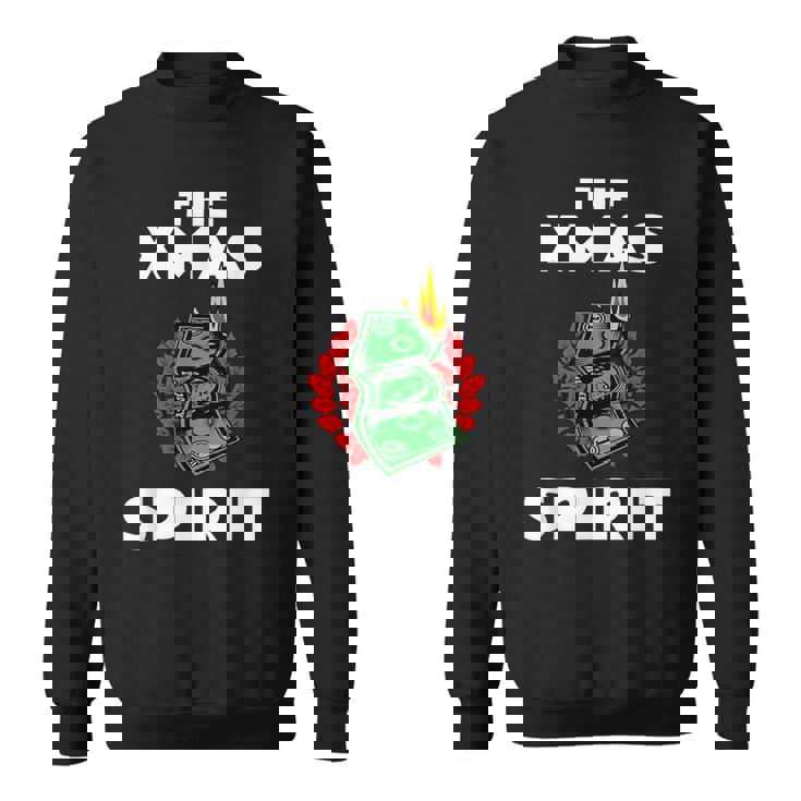 面白いクリスマス「The Xmaspirit」グラフィック スウェットシャツ