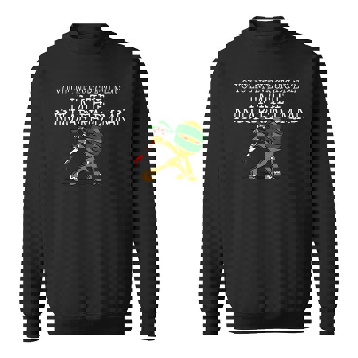 面白いクリスマス忍者ジンジャーブレッドマン スウェットシャツ