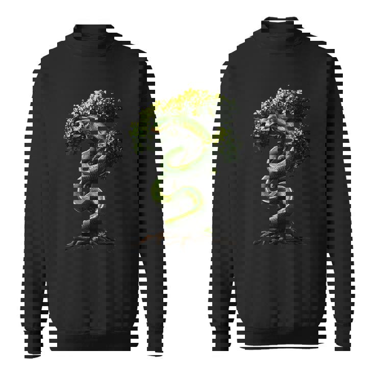 面白いグリーン ツリー パイソン愛好家ヘビ爬虫類 Green Tree Pythonnake Lover スウェットシャツ