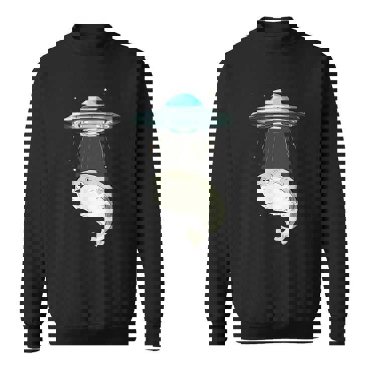 面白いサカバンバスピス フィッシュミーム Ufo アブダクション スウェットシャツ