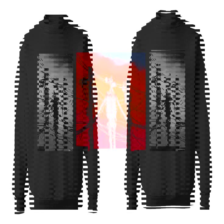 面白いダビングサイレンヘッド ヴィンテージミームキャラクター キッズギフト スウェットシャツ