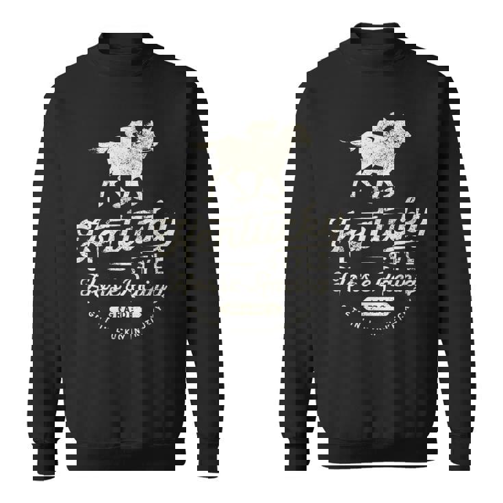 面白いダービーデー、ケンタッキースタイルの競馬 スウェットシャツ