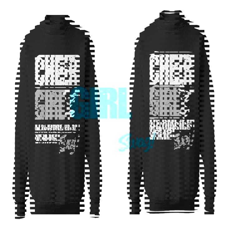 面白いチアリーダーシャツ かわいいチアリーディングガールギフト スウェットシャツ