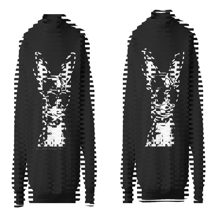 面白いチワワ サングラス チワワ スウェットシャツ