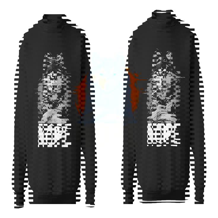 面白いハスキー T、犬の飼い主のための面白い犬の散歩服 スウェットシャツ