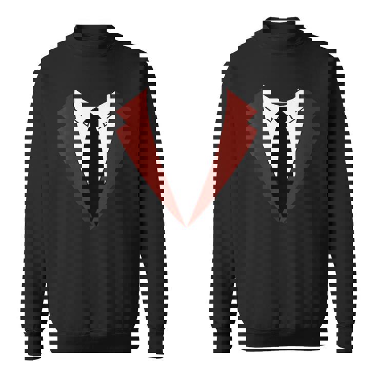 面白いバーガンディレッドタキシードバーテンダータキシードクリスマス スウェットシャツ