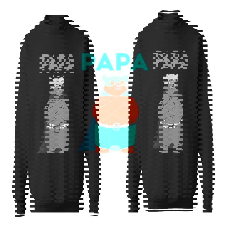 面白いパパベアシャツ I 父の日誕生日ギフト スウェットシャツ