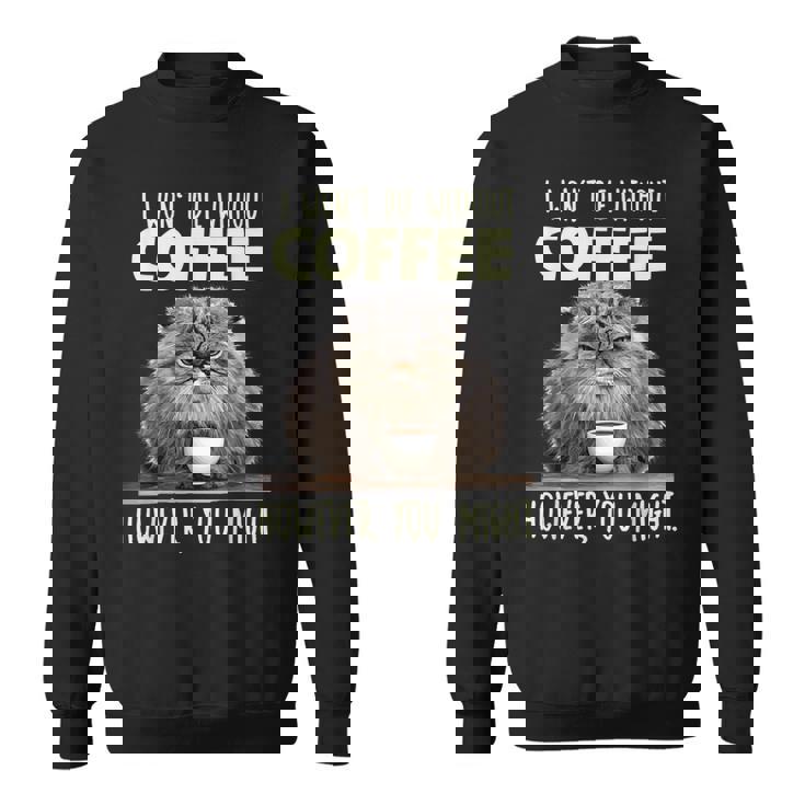 面白いパラス キャット コーヒー ドリンカー T コーヒー愛好家 マヌルネコ スウェットシャツ