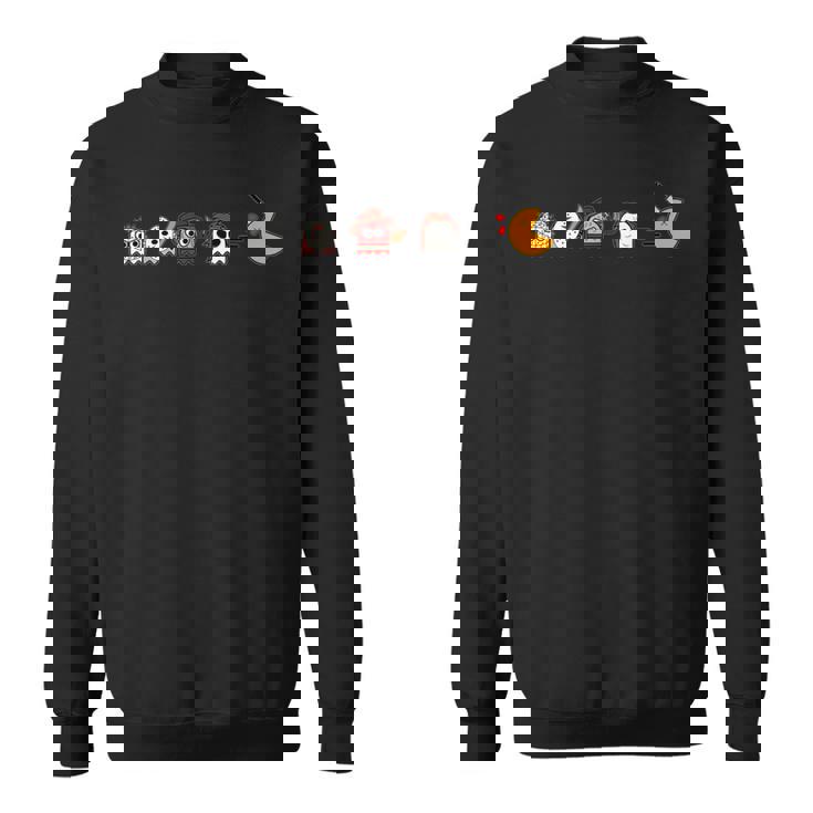 面白いパロディ ハロウィンゲーマー 80年代ホラー映画 スウェットシャツ