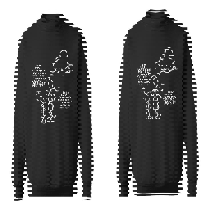 面白いプログラミングソフトウェア開発者から作られた雲とは スウェットシャツ