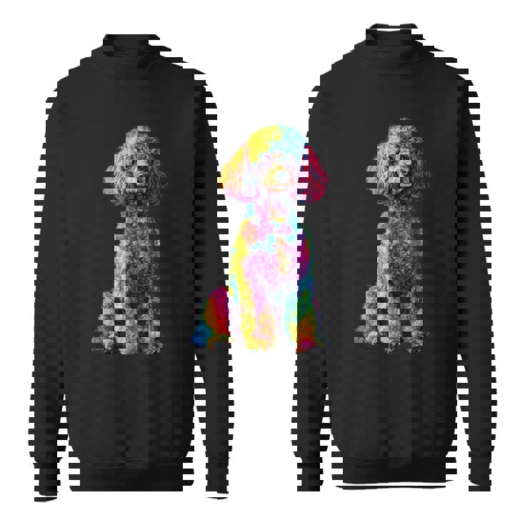 面白いプードル犬 動物愛好家 犬の飼い主 プードル犬 Poodle Animal Lover Dog Owner スウェットシャツ