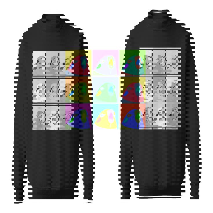 面白いポップアート オカメインコ かわいい鳥 オウム スウェットシャツ