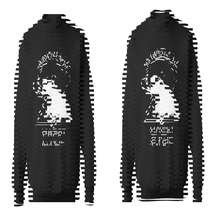 面白いマムート石器時代の氷河期デザイン 先史時代のデザイン スウェットシャツ