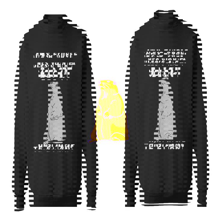 面白いマーモットヴィンテージ面白いことわざマーモット愛好家ジョーク スウェットシャツ