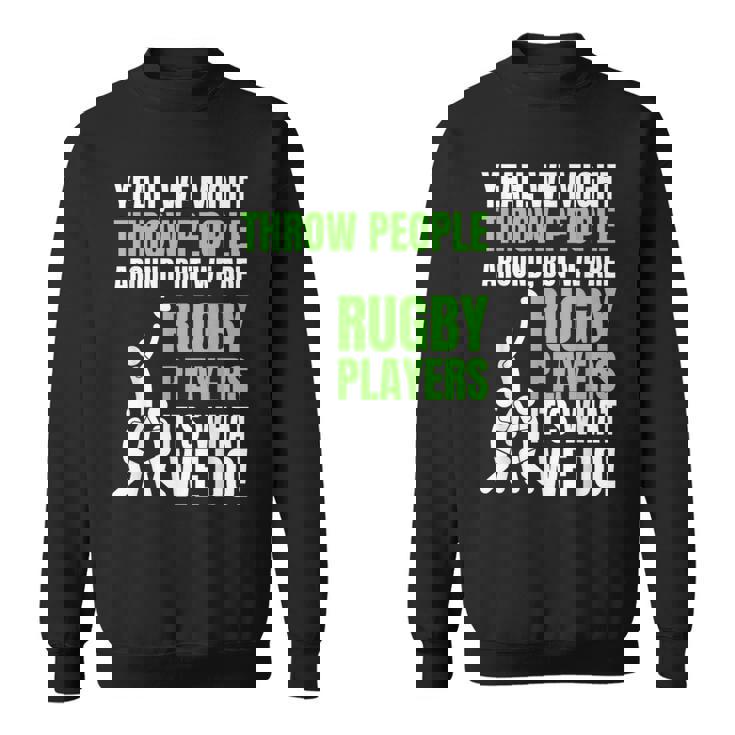 面白いラグビーコーチ、選手、ファンのラグビー。 スウェットシャツ