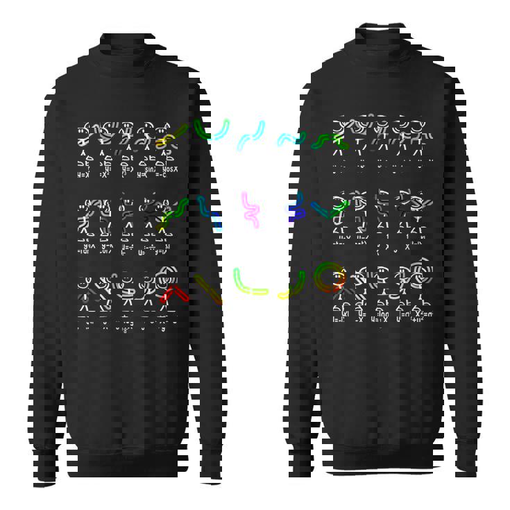 面白い代数のダンス機能 数学先生 オタクギフト アイデア スウェットシャツ
