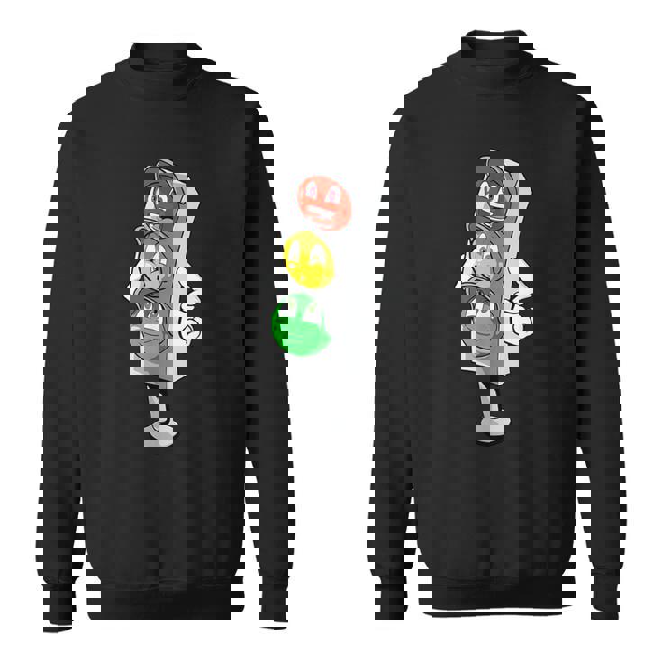 面白い信号機 コミック 漫画の信号機 スウェットシャツ