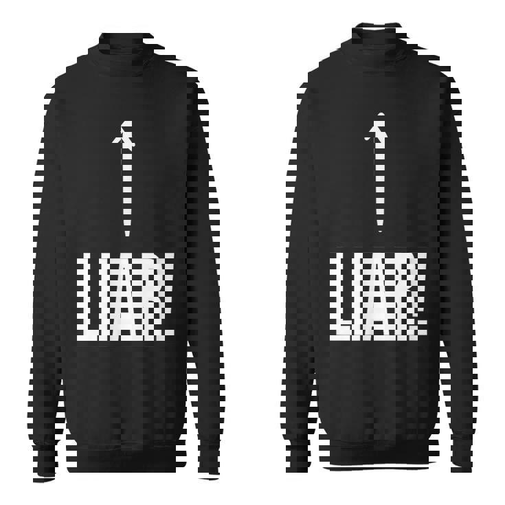 面白い嘘つき嘘つき嘘つき嘘つき詐欺師 スウェットシャツ