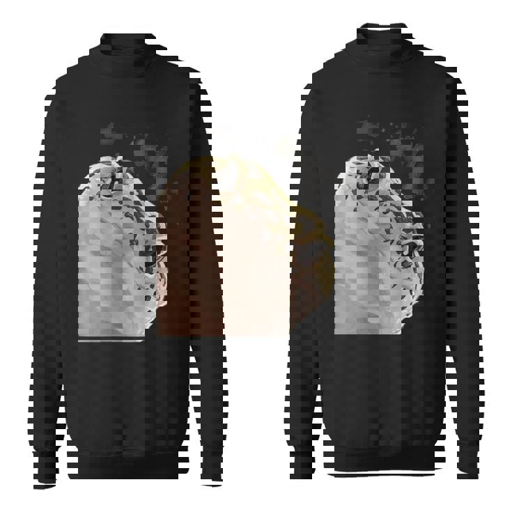 面白い好奇心が強い爬虫類ヒョウモントカゲモドキ スウェットシャツ