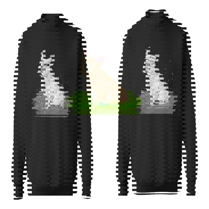 面白い手描きの犬-フレンチブルドッグ愛好家の贈り物 French Bulldogs Lovers スウェットシャツ