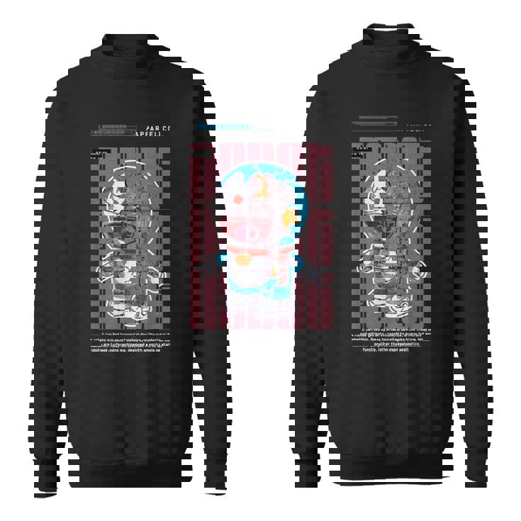 面白い日本のアニメスタイルアート ビンテージアニメ ロボットアートアニメ スウェットシャツ