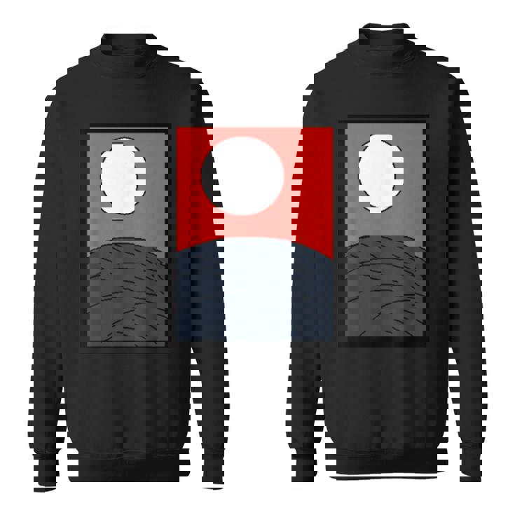 面白デザイン制作クラブオリジナルデザイン注目度no1日本のカルタ 花札 月 スウェットシャツ