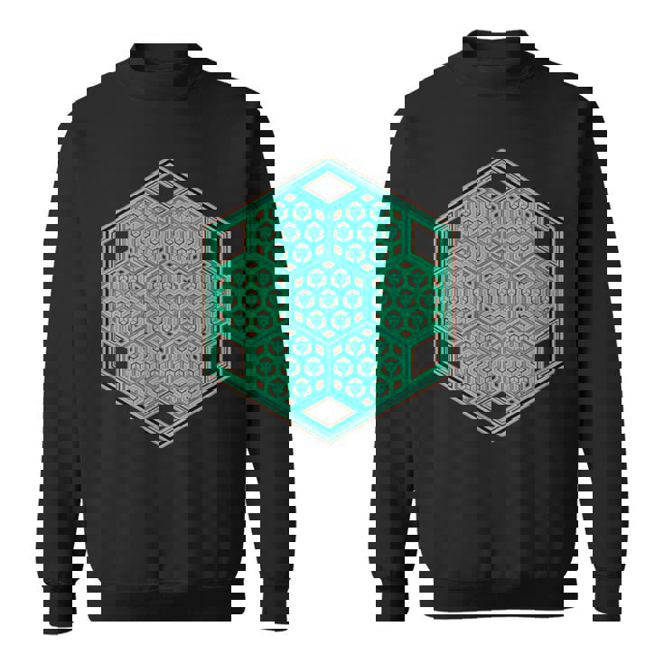 音楽祭 サイケデリックパターン テクノ トランス レイブ ゴア スウェットシャツ