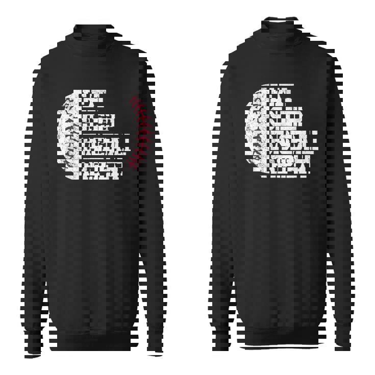 食べる、寝る、野球を繰り返す、野球選手、面白い、野球 スウェットシャツ