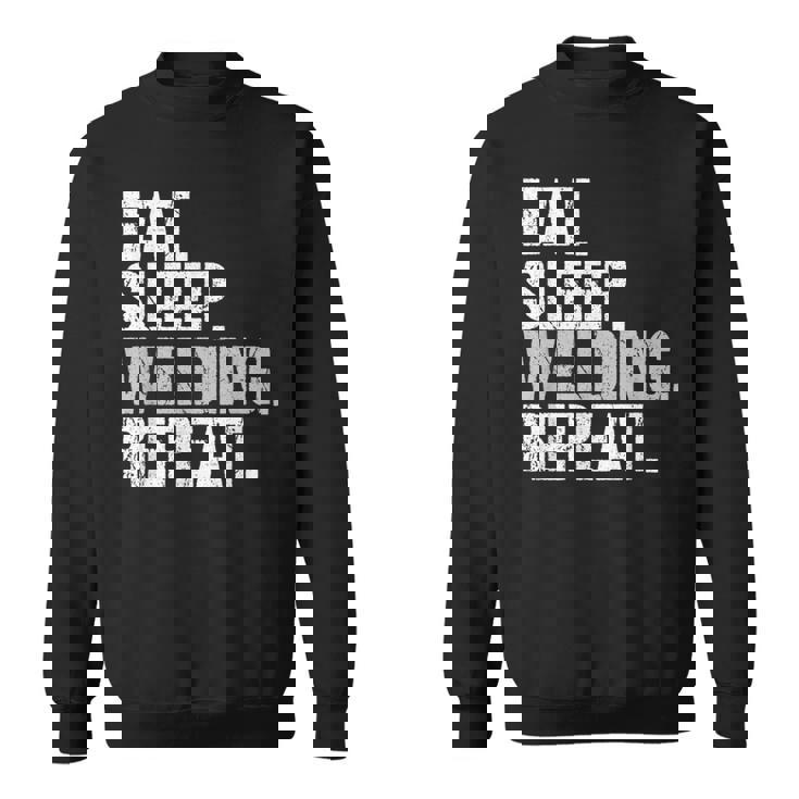 食べる睡眠溶接リピート溶接機 スウェットシャツ