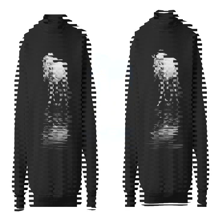 馬 動物 モチーフ アート 馬 スウェットシャツ