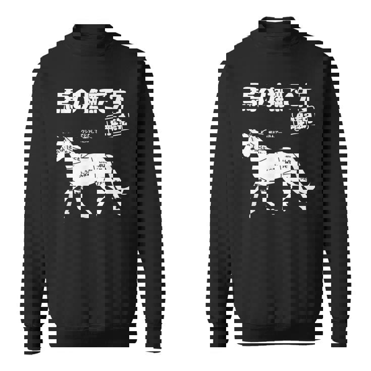 馬の撫で方解説 乗馬好き 乗馬 趣味 競争馬好き おもしろ 乗馬クラブ かわいい 馬好き 馬 スウェットシャツ