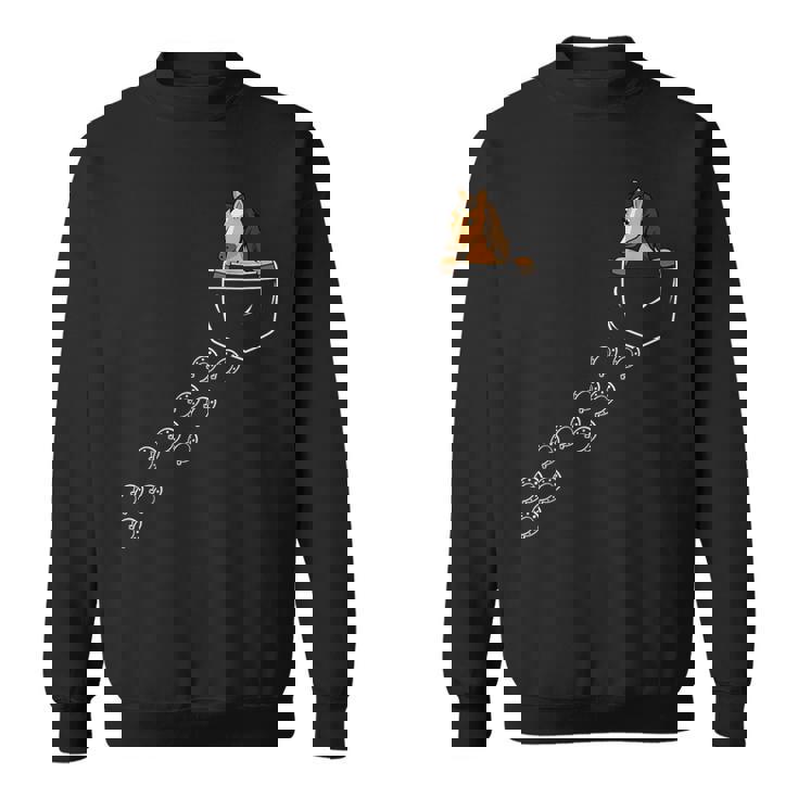 馬好き乗馬ポケット馬 スウェットシャツ