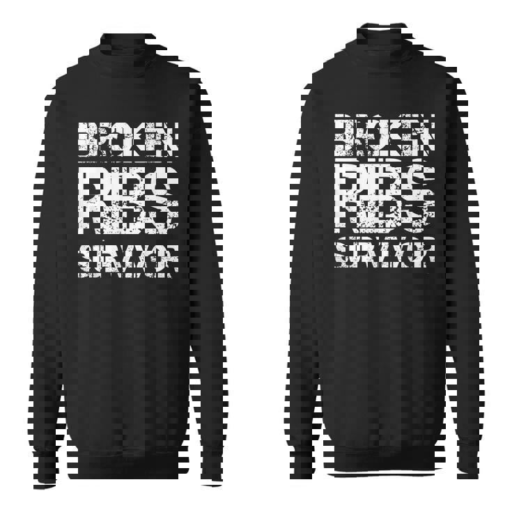 骨折した肋骨サバイバー スウェットシャツ