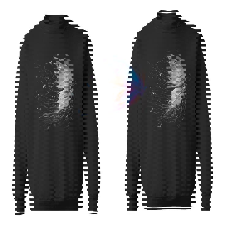 魔法の蝶 神秘的な蝶 銀河 星 スウェットシャツ