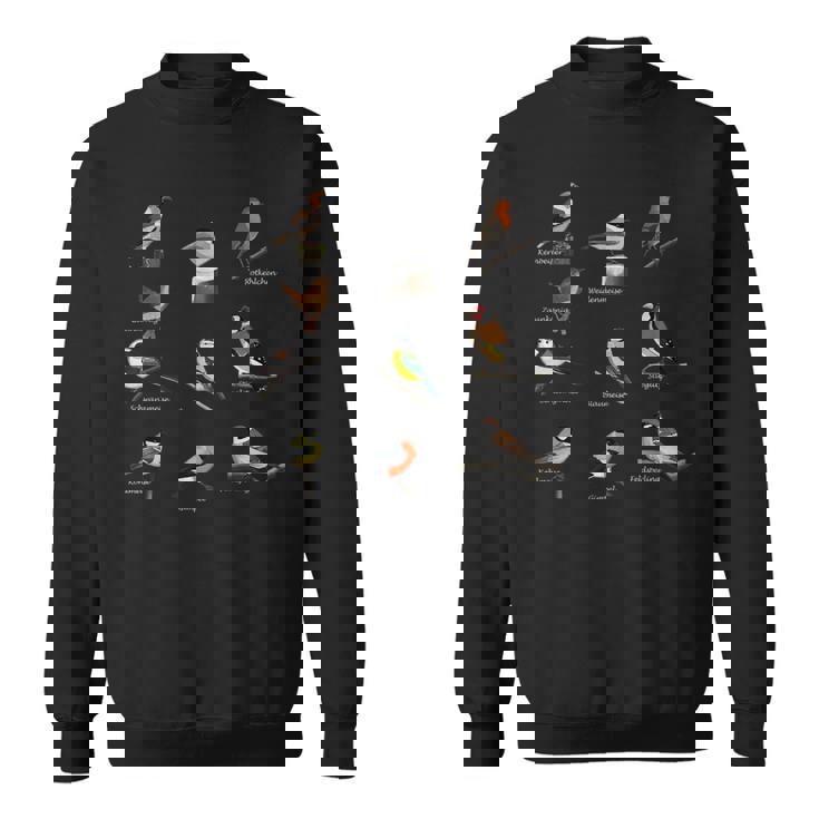 鳥モチーフガーデンバードバードソングバード おっぱい バンティングスズメ スウェットシャツ