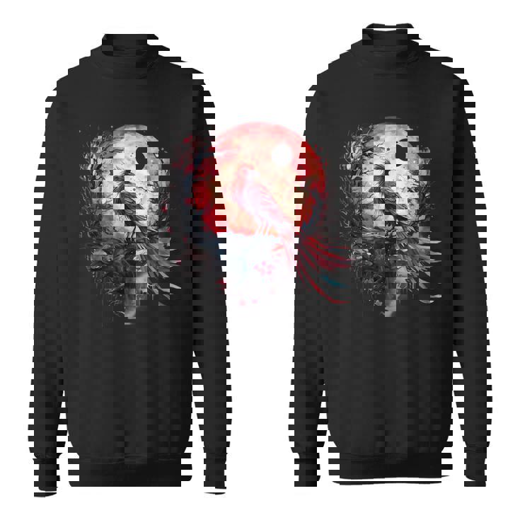 鳳凰 月 火 鳳凰 鳥 桜 木 神話 鳥 スウェットシャツ