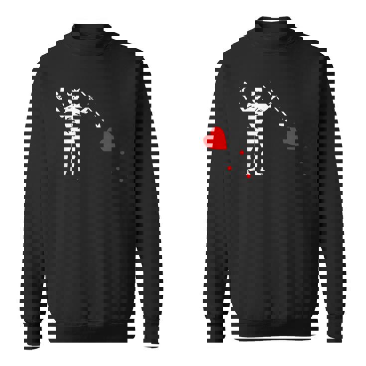 黒ひげ海賊旗-オリジナルエドワード・ティーチ スウェットシャツ
