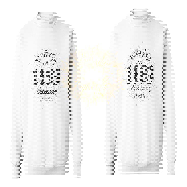 1993年から一緒にいるカップルの記念日のデザイン スウェットシャツ