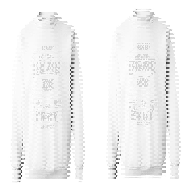 2008年12月に誕生した16歳の誕生日 伝説 長袖tシャツ スウェットシャツ