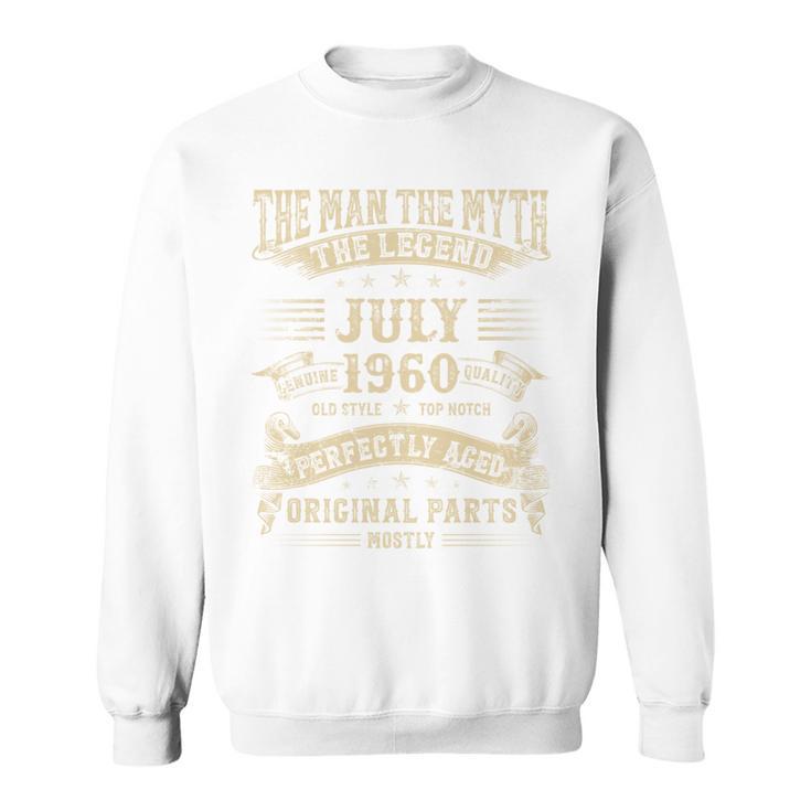 65歳の誕生日プレゼント 男性神話 1960年7月 長袖tシャツ スウェットシャツ