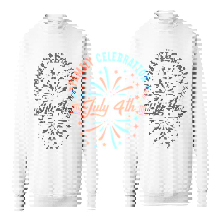 7月4日 家族祝 2024 おそろい ファミリー レトロ スウェットシャツ