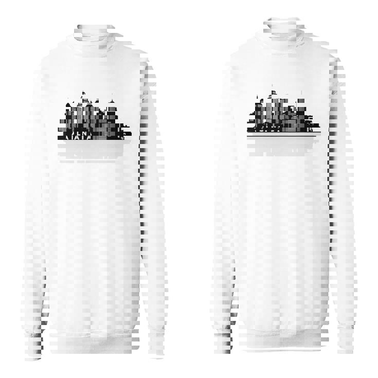 Atlanta Ga スカイライン 摩天楼 シティシルエット スウェットシャツ