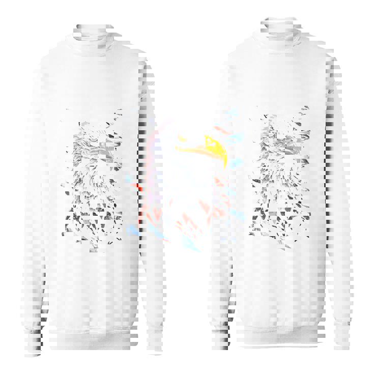 Atoka Tn 愛国的なイーグル アメリカ国旗 アンティーク調デザイン 長袖tシャツ スウェットシャツ